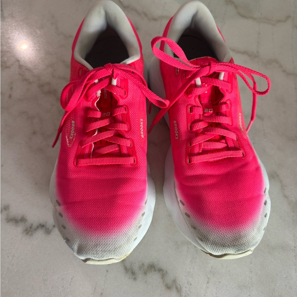 Brooks Women's Running Shoes — Bright Pink/White